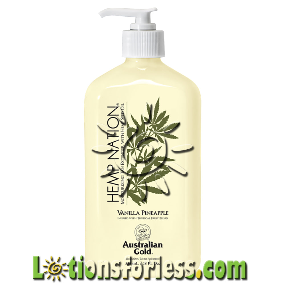 Australian Gold Hemp Nation Vanilla Pineapple Tan Extender 18oz