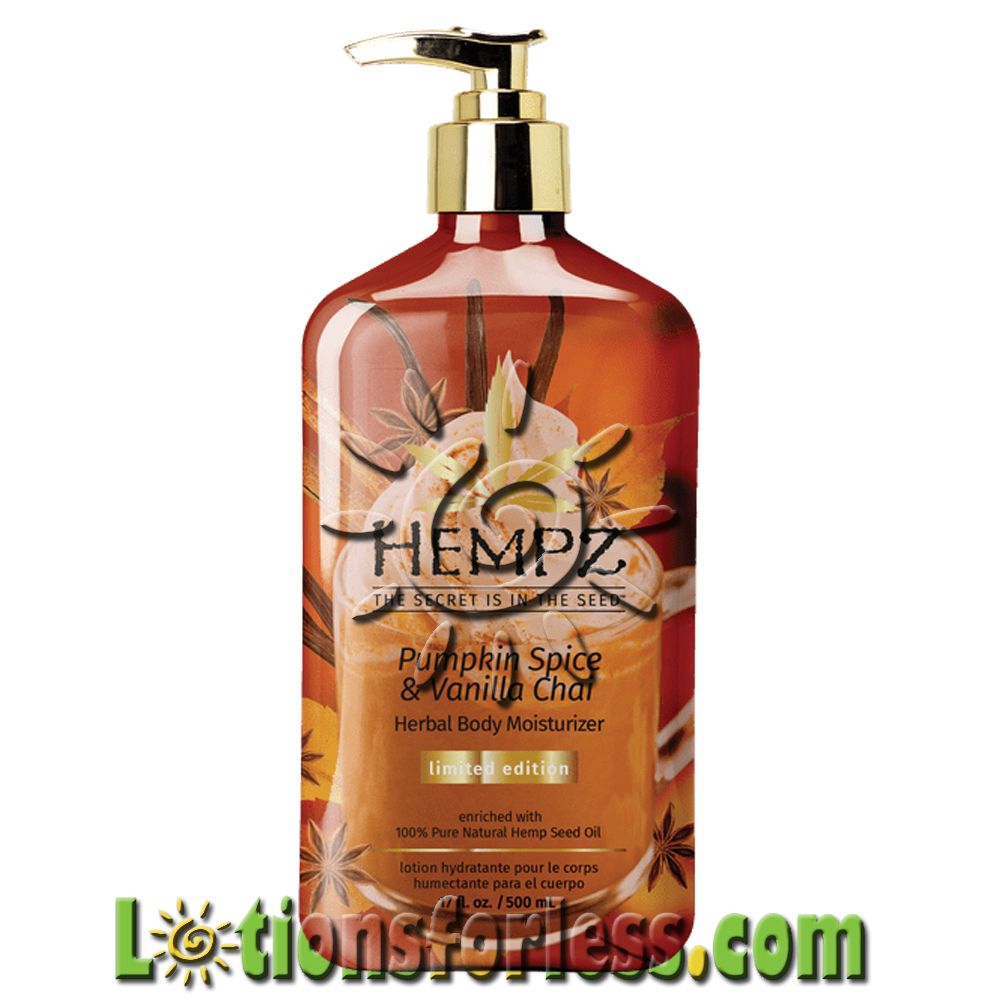 Hempz Pumpkin Spice Vanilla Chai Moisturizer 17oz